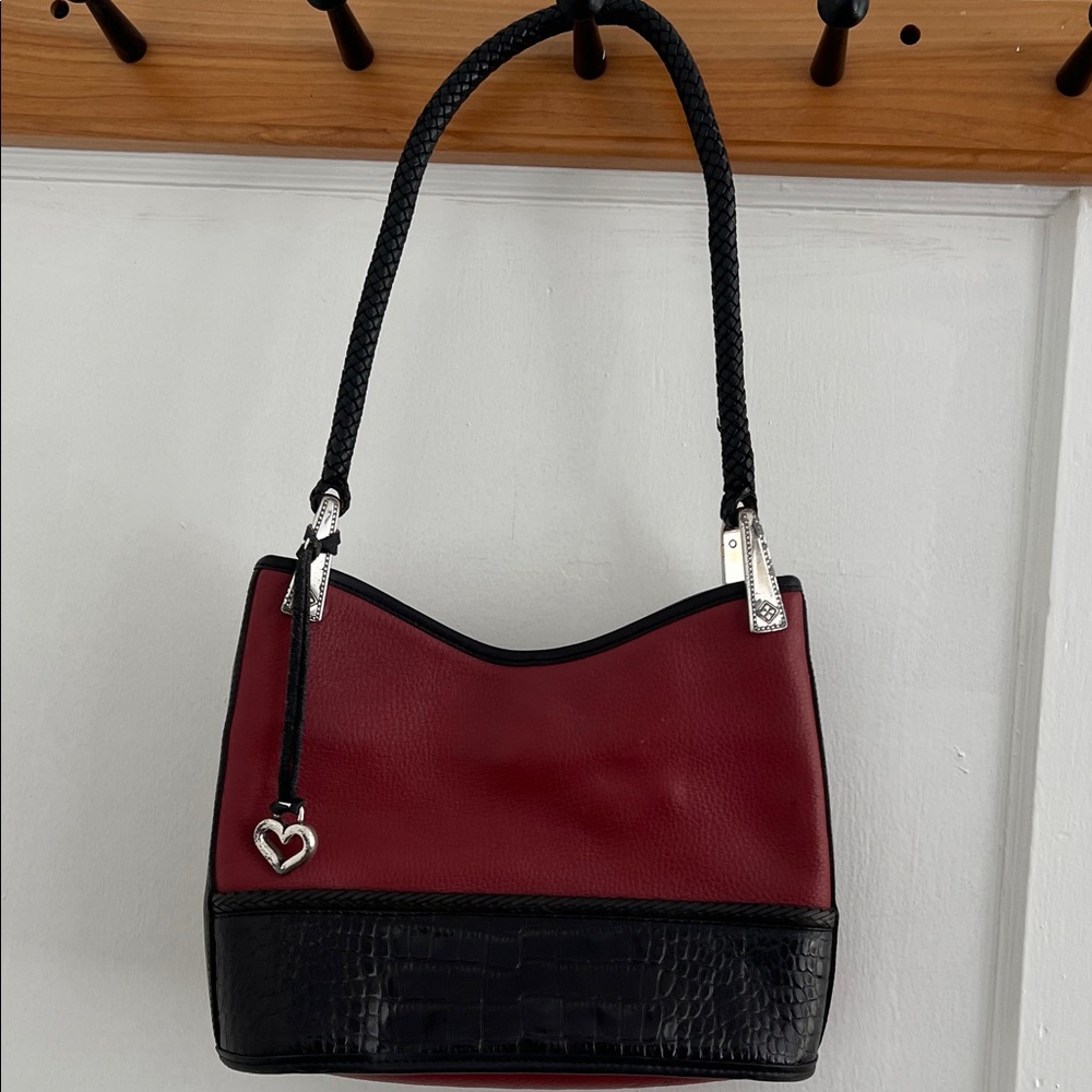 Brighton Burgundy and Black Shoulder Bag